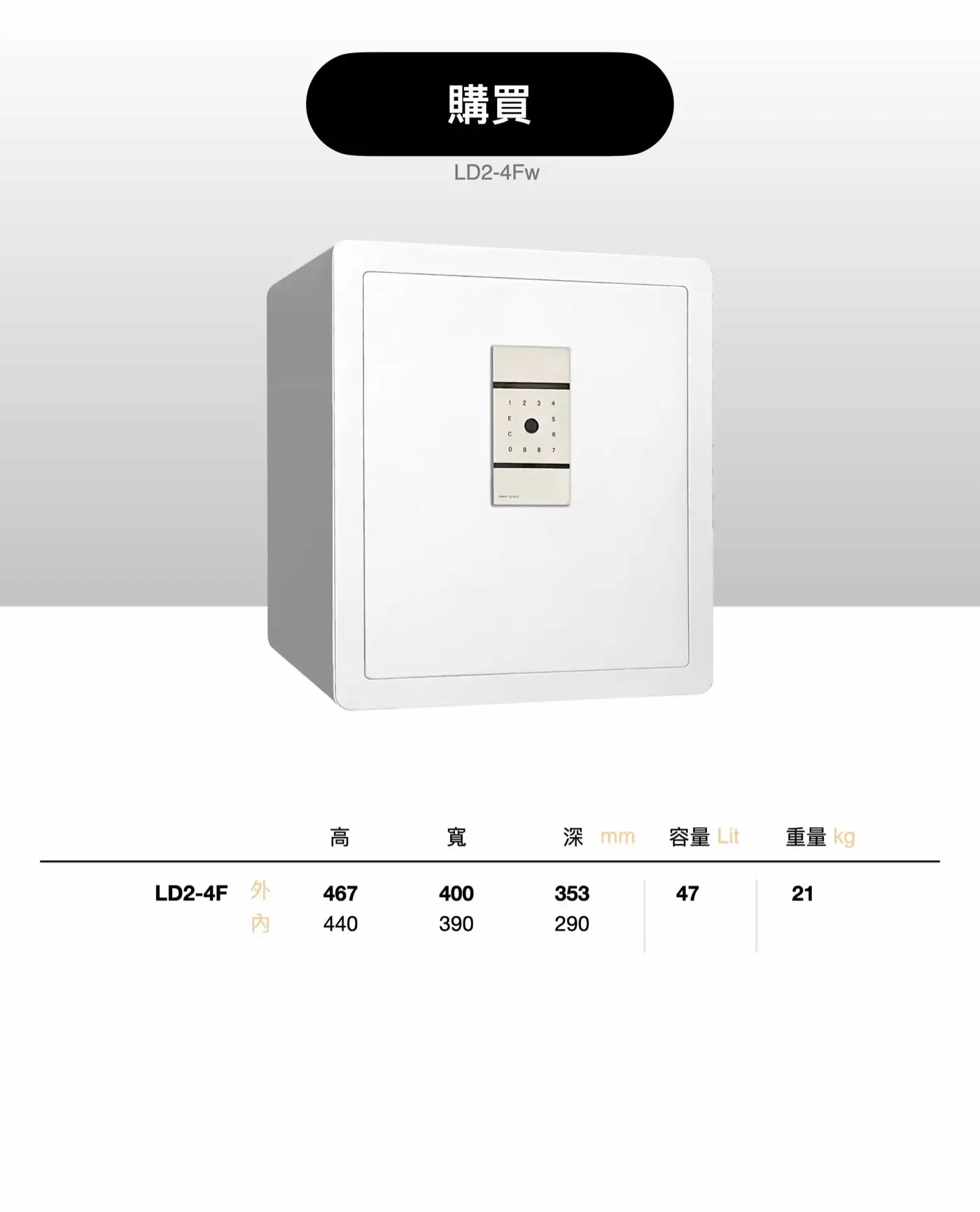 LD2 系列 小型防盜鋼板保險箱 介紹圖 61