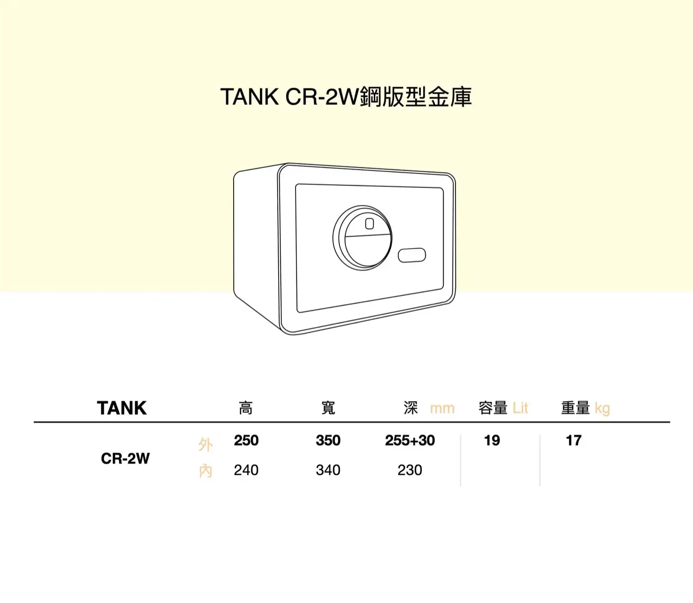 CR2W 系列 保險箱 介紹圖 19