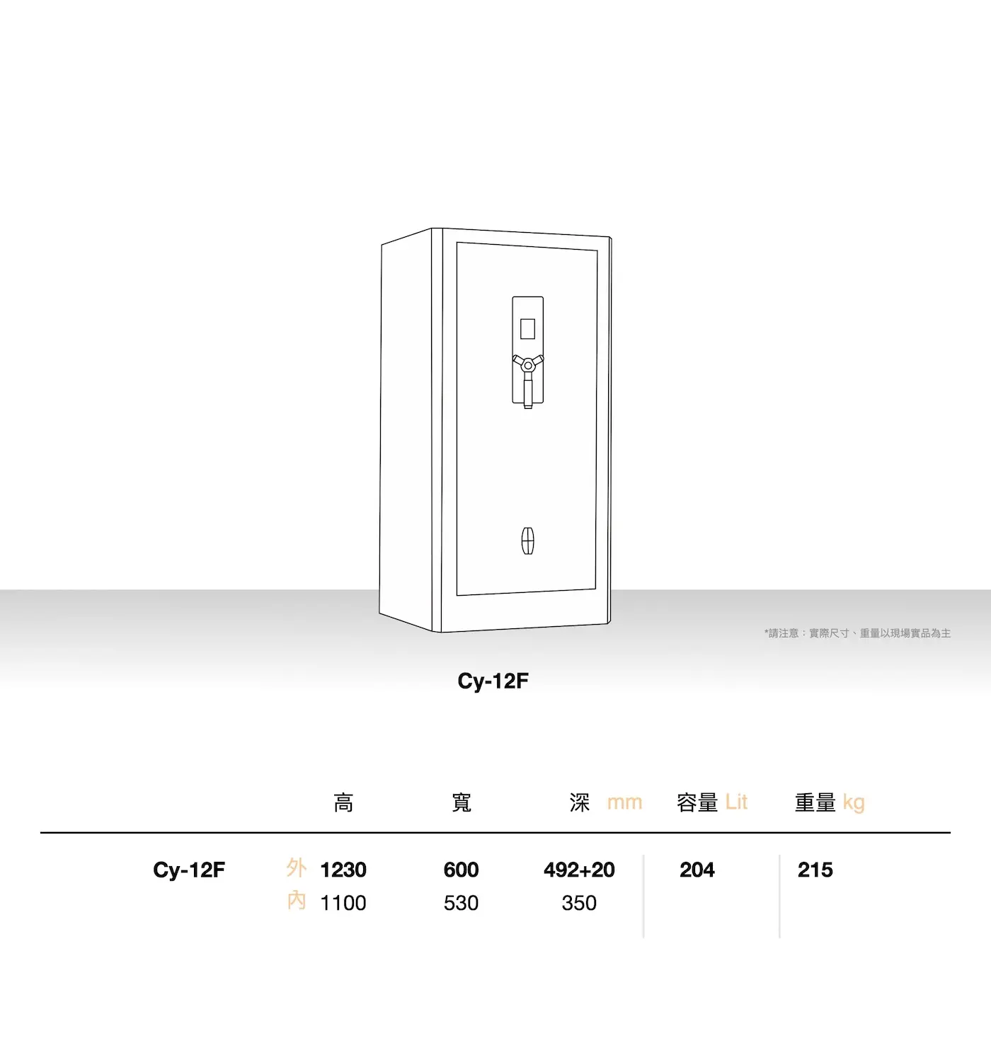 Cy 系列 防盜保險箱 介紹圖 13