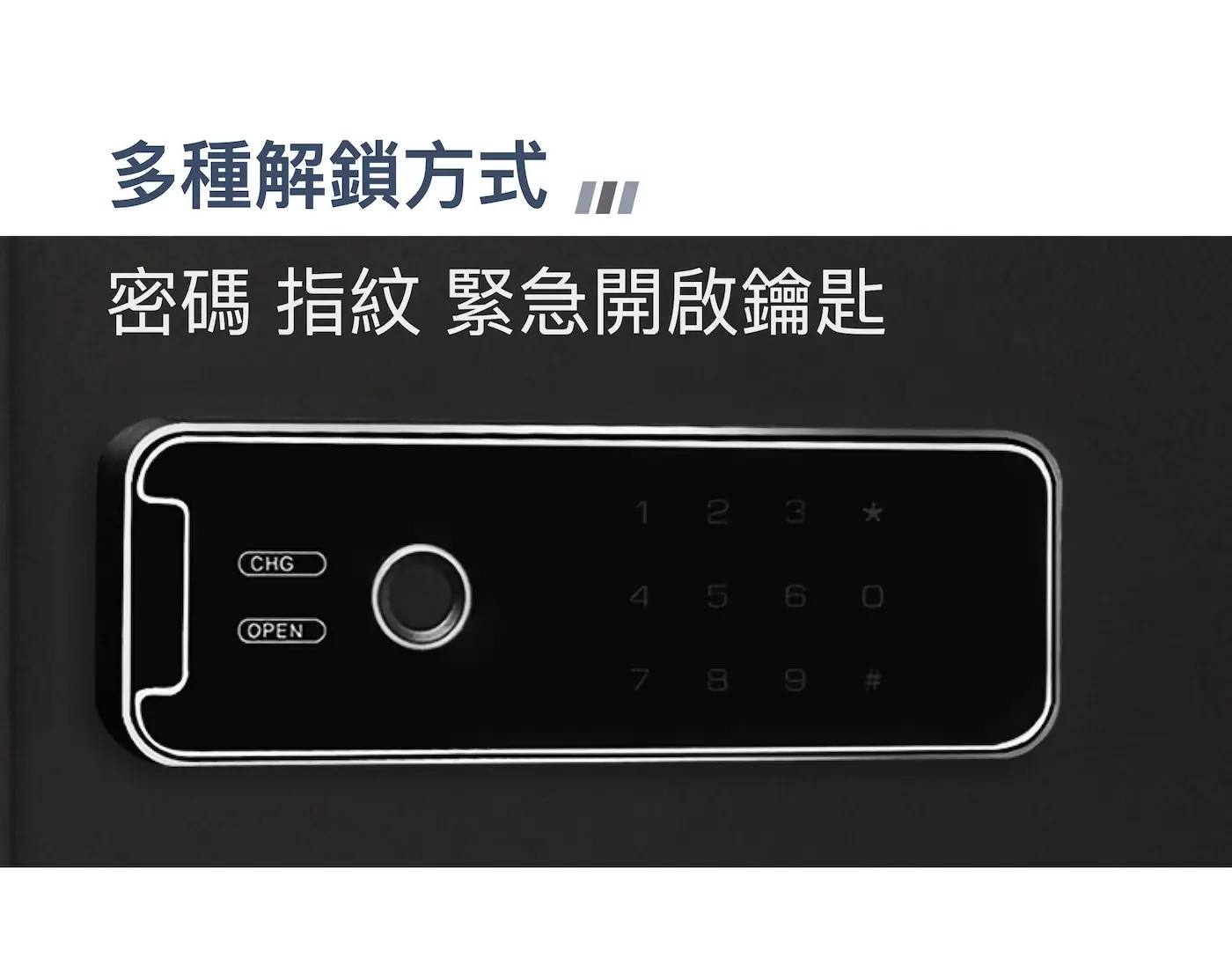Qc 系列 指紋鋼板保險箱 介紹 4