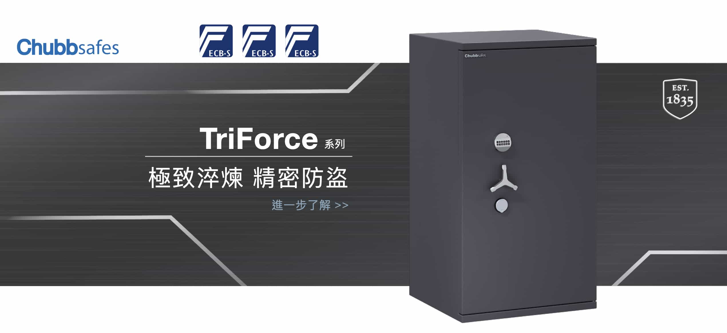 銀行 銀樓 珠寶 金庫 專用保險箱推薦 Chubb safe Triforce 系列