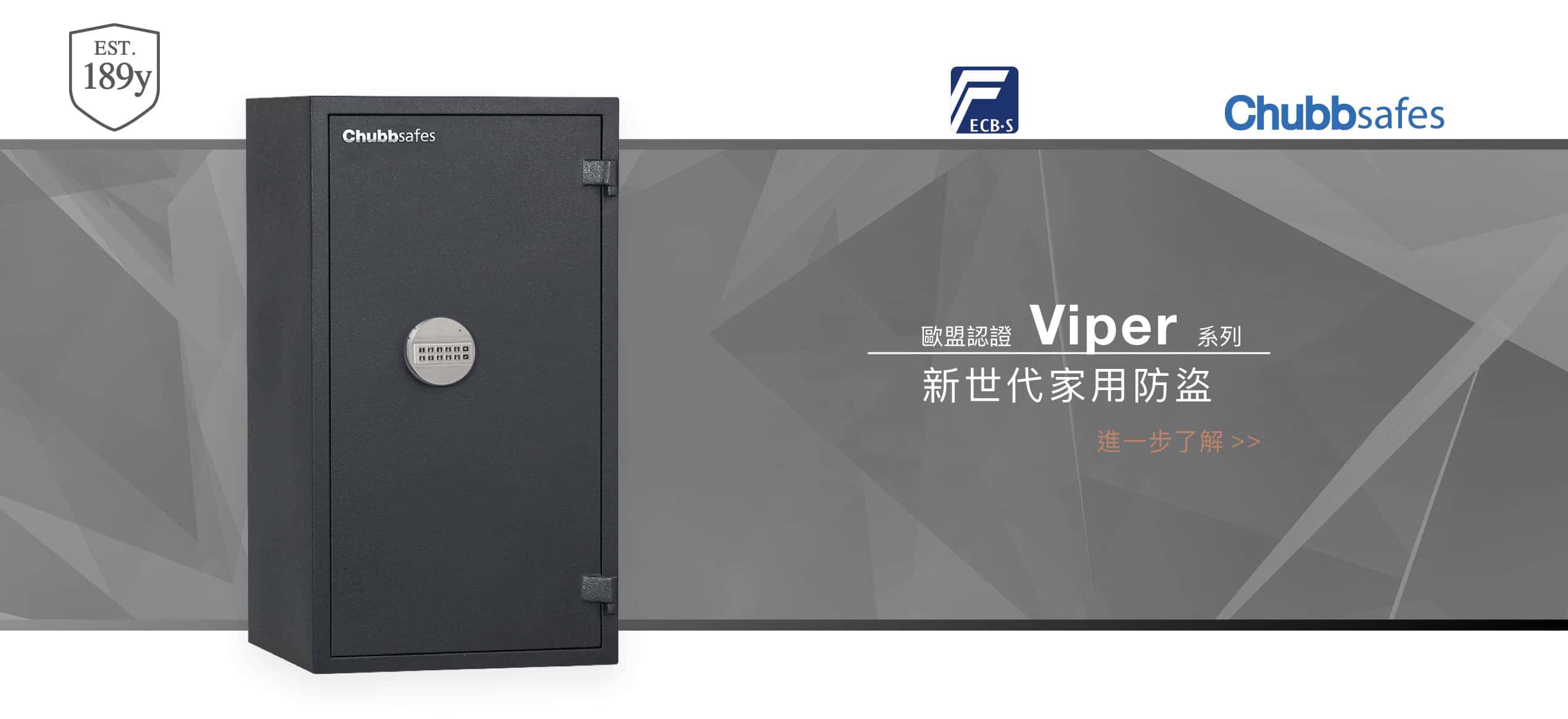 銀行 銀樓 珠寶 專用 防火 防盜 保險箱 Chubb safe Viper系列 保險箱推薦