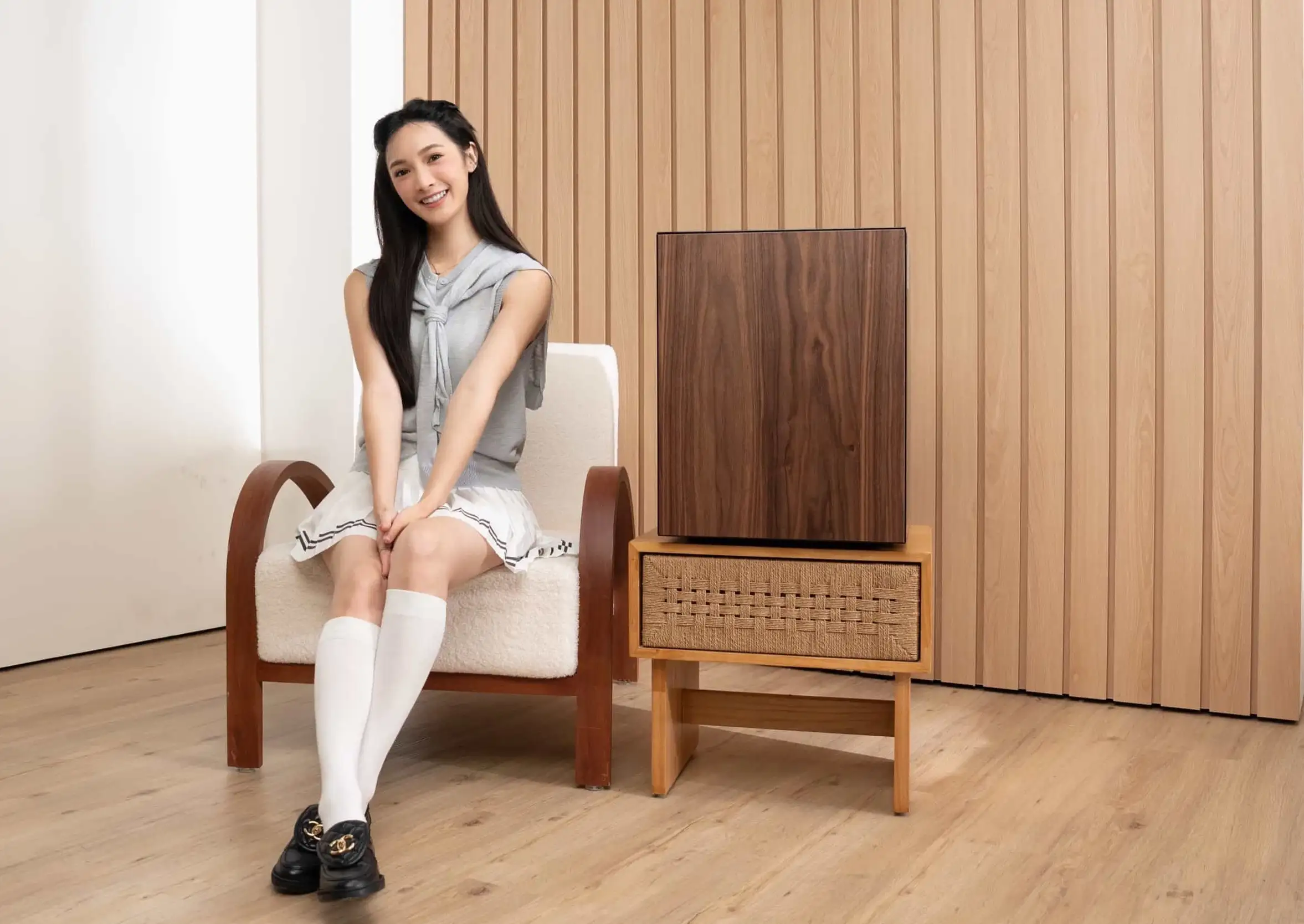 PLD 胡桃木 防火保險箱  JUN07963